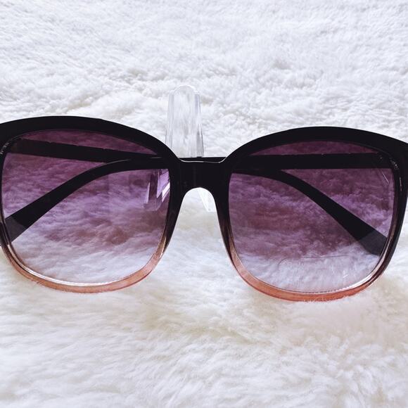 Joanne Clear w/ Purple Tint Square Sunglasses - Picture 2 of 15